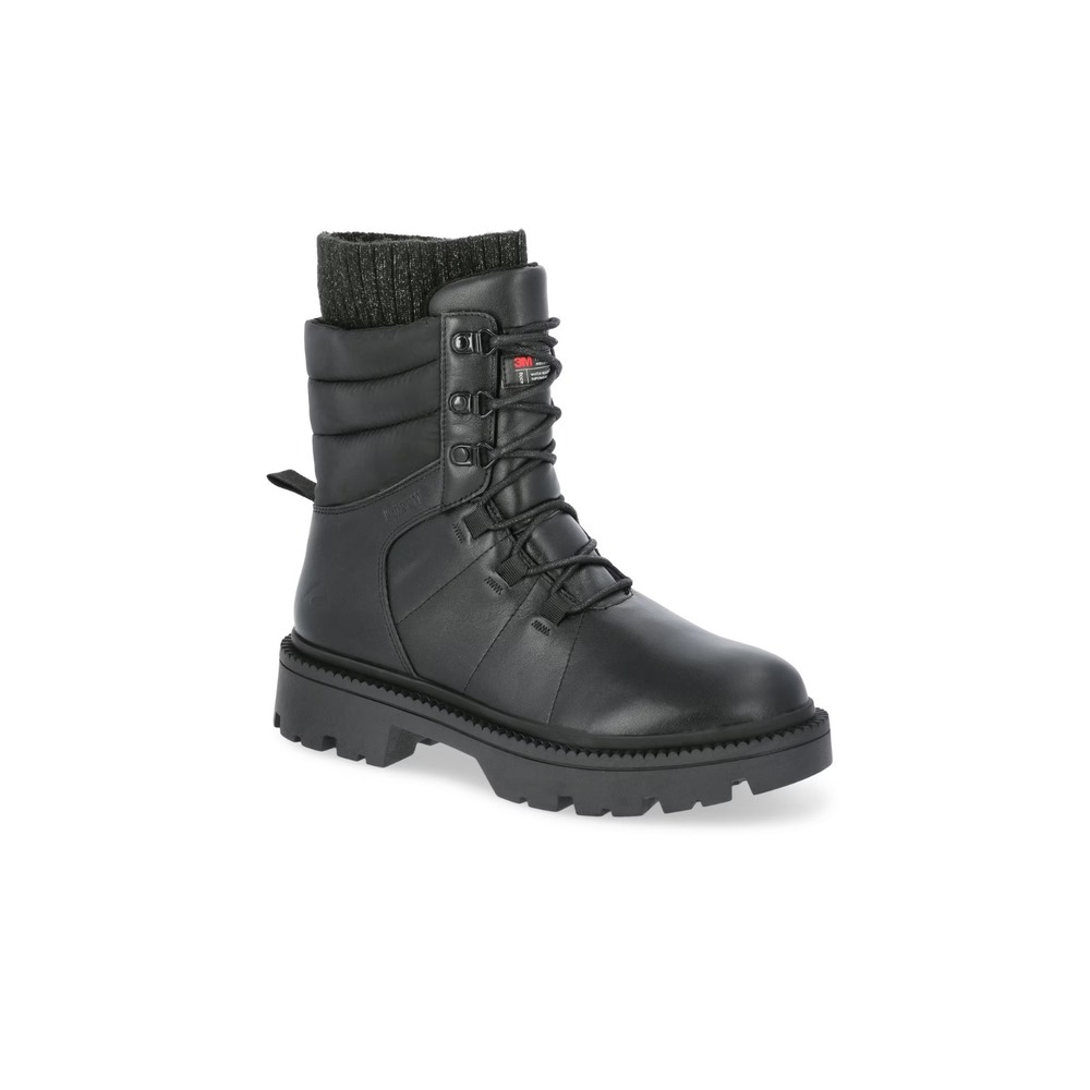 Ozark Trail Women's Size 7 Black Winter Waterproof Work Boots 3M Thinsulate -20°